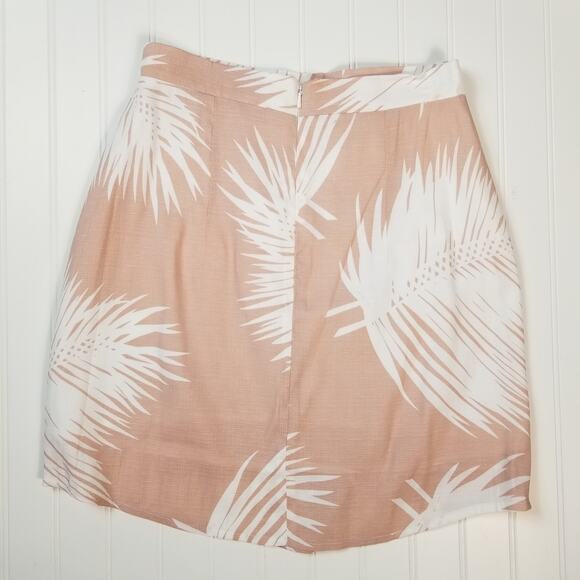 Runaway The Label Palm Print Ruffle Mini Skirt Size 4 - Picture 3 of 9